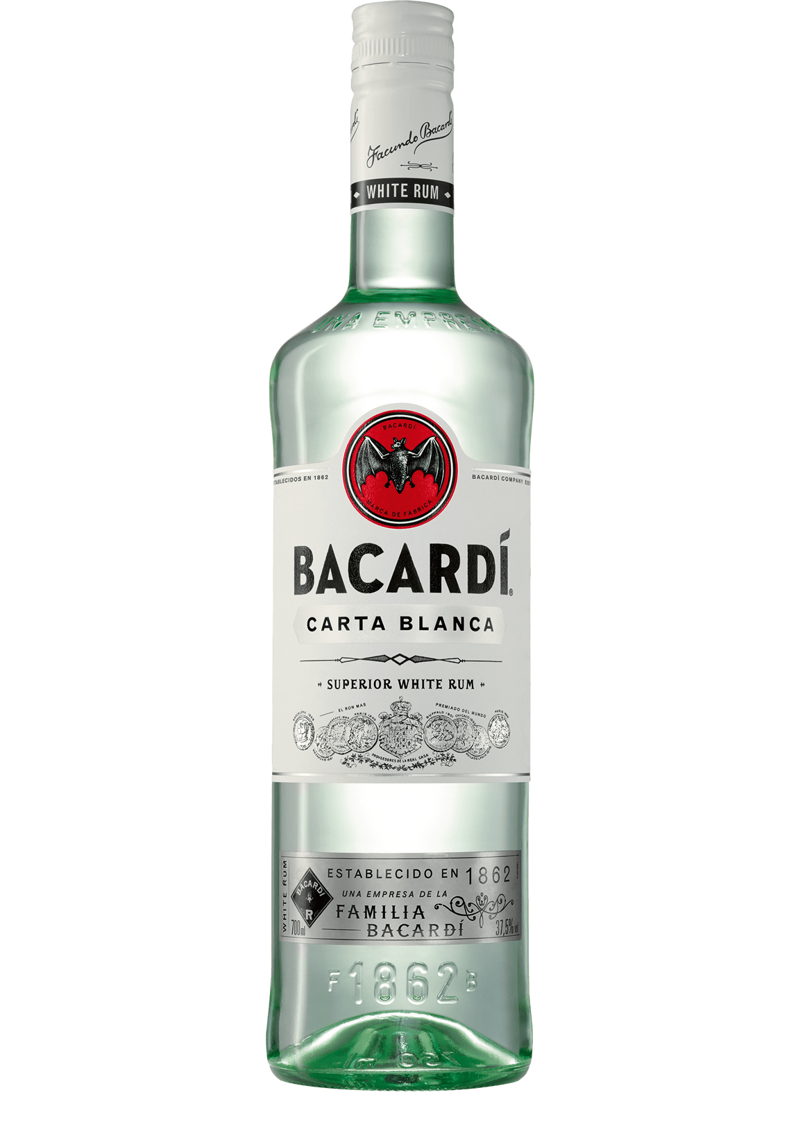 BACARDI Carta Blanca Rum 37,5% 0,7l EW
