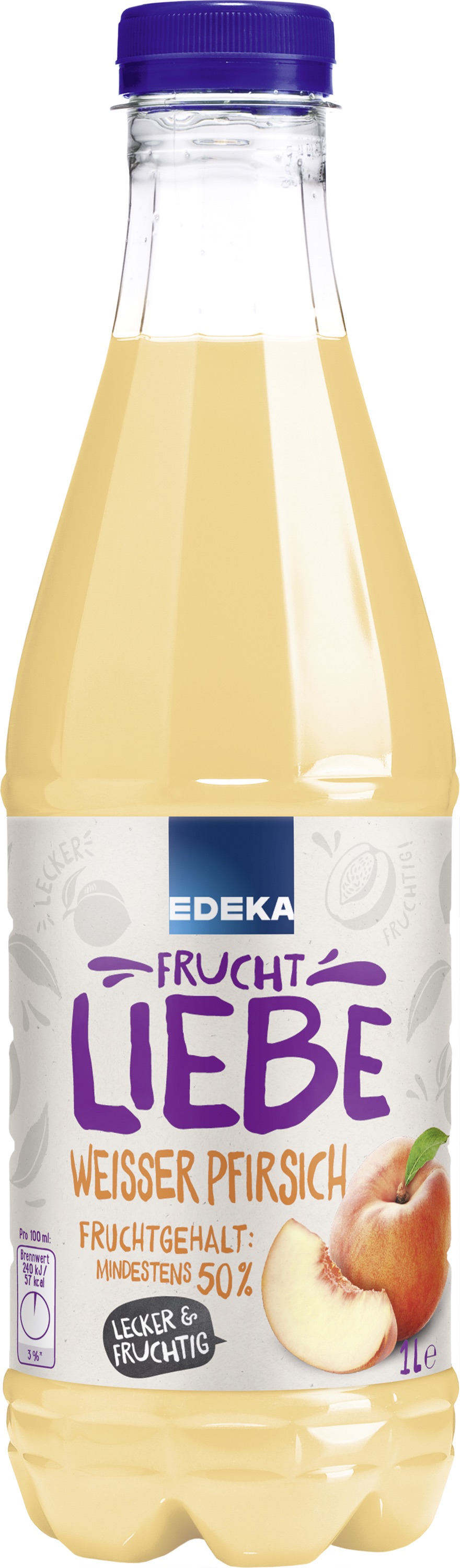 Edeka Fruchtliebe weißer Pfirsich Nektar 6x1l EW