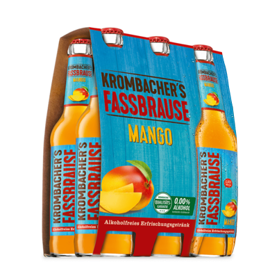 Krombacher Fassbrause Mango 6x0,33 l MW