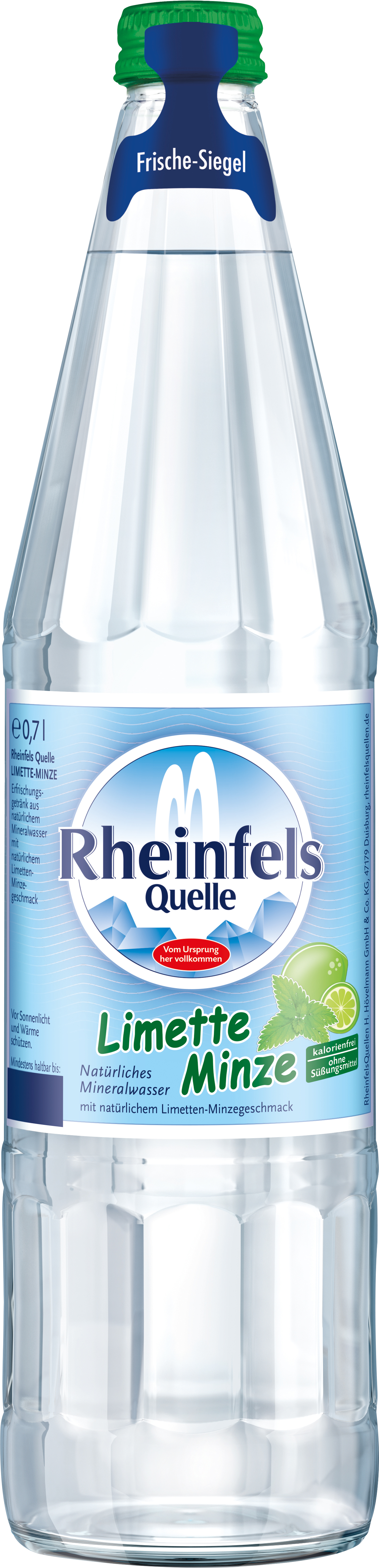 Rheinfels Limette Minze 12x0,7l (Glas) MW