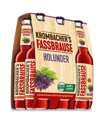 Krombacher Fassbrause Hollunder 6x0,33 l MW