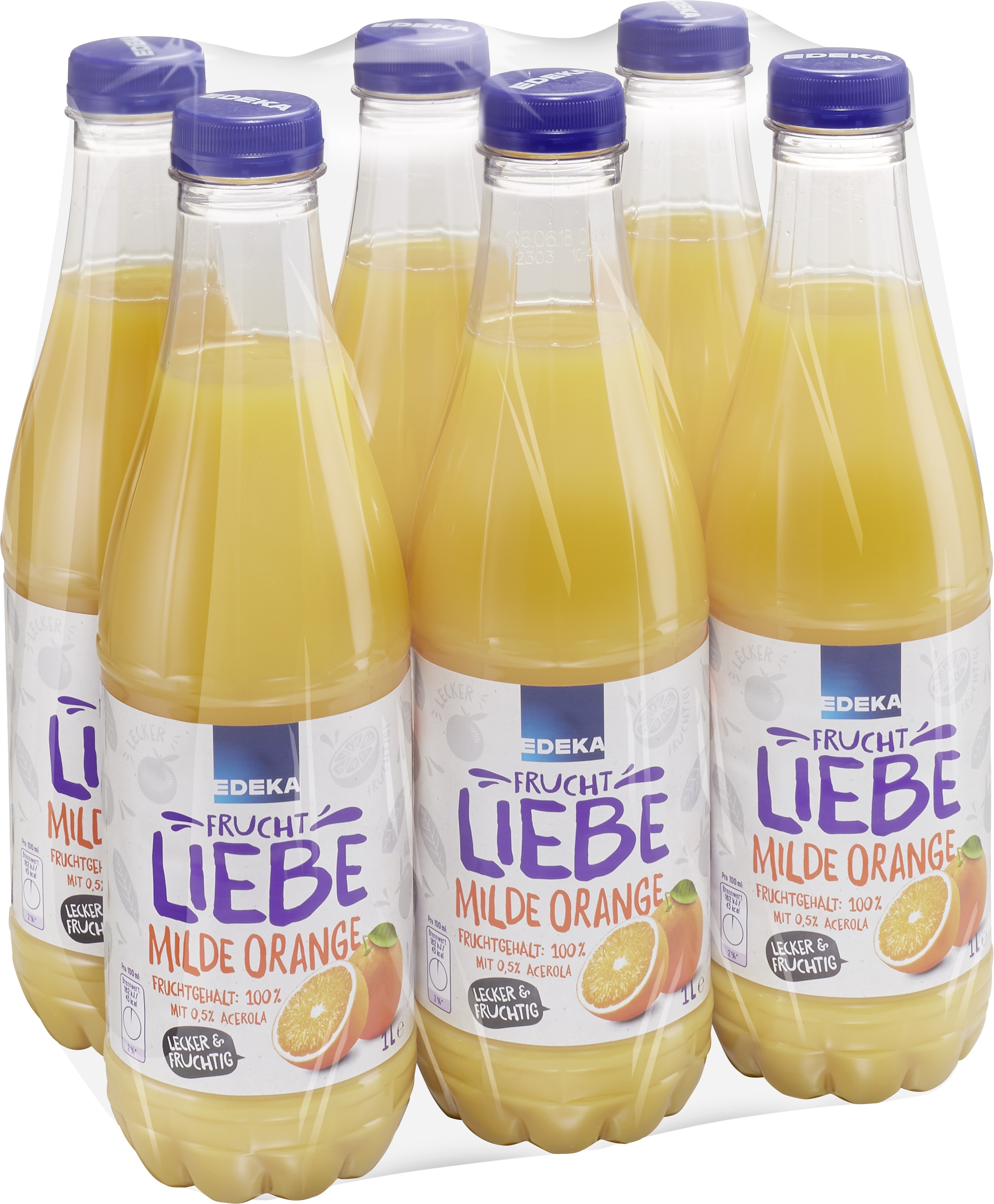 Edeka Fruchtliebe Milder Orangensaft  6x1L